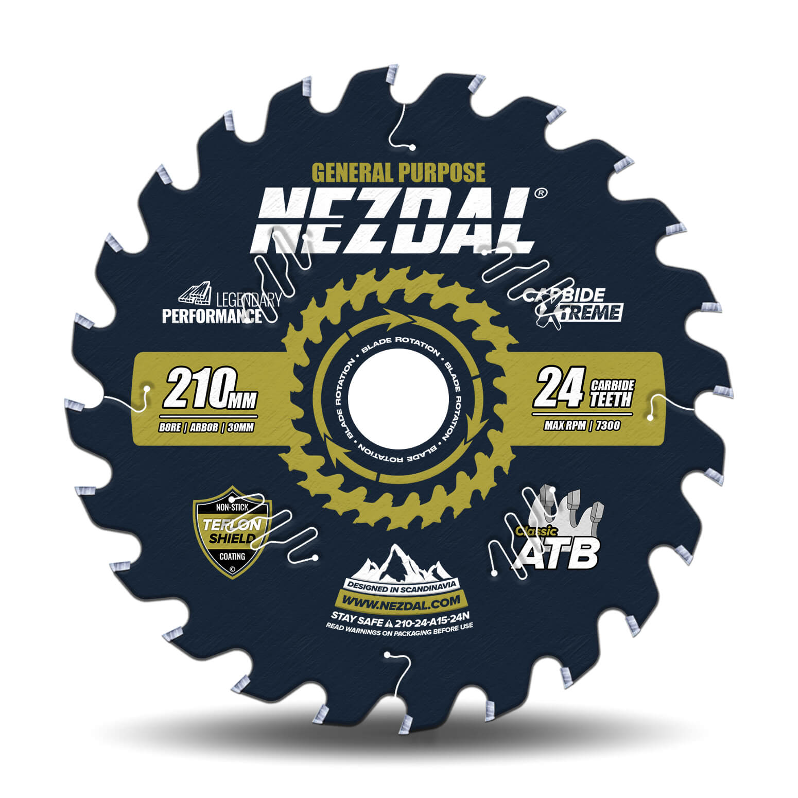 210mm | 24 Tänder | Allmän användning | Sågklinga