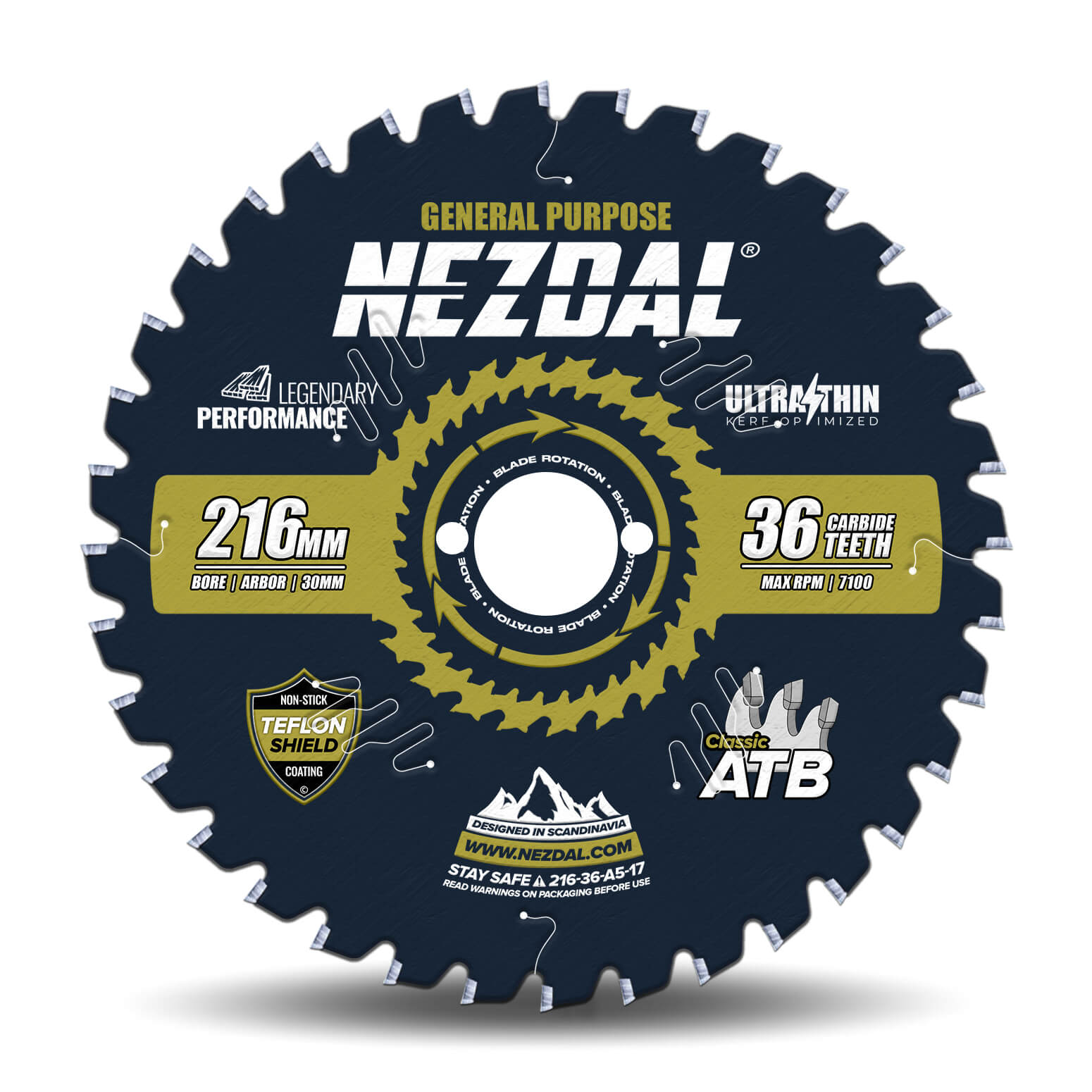 216mm | 36 Tänder | Blixtsnabb kapning | Ultratunn skärbredd | Perfekt för batterisåg
