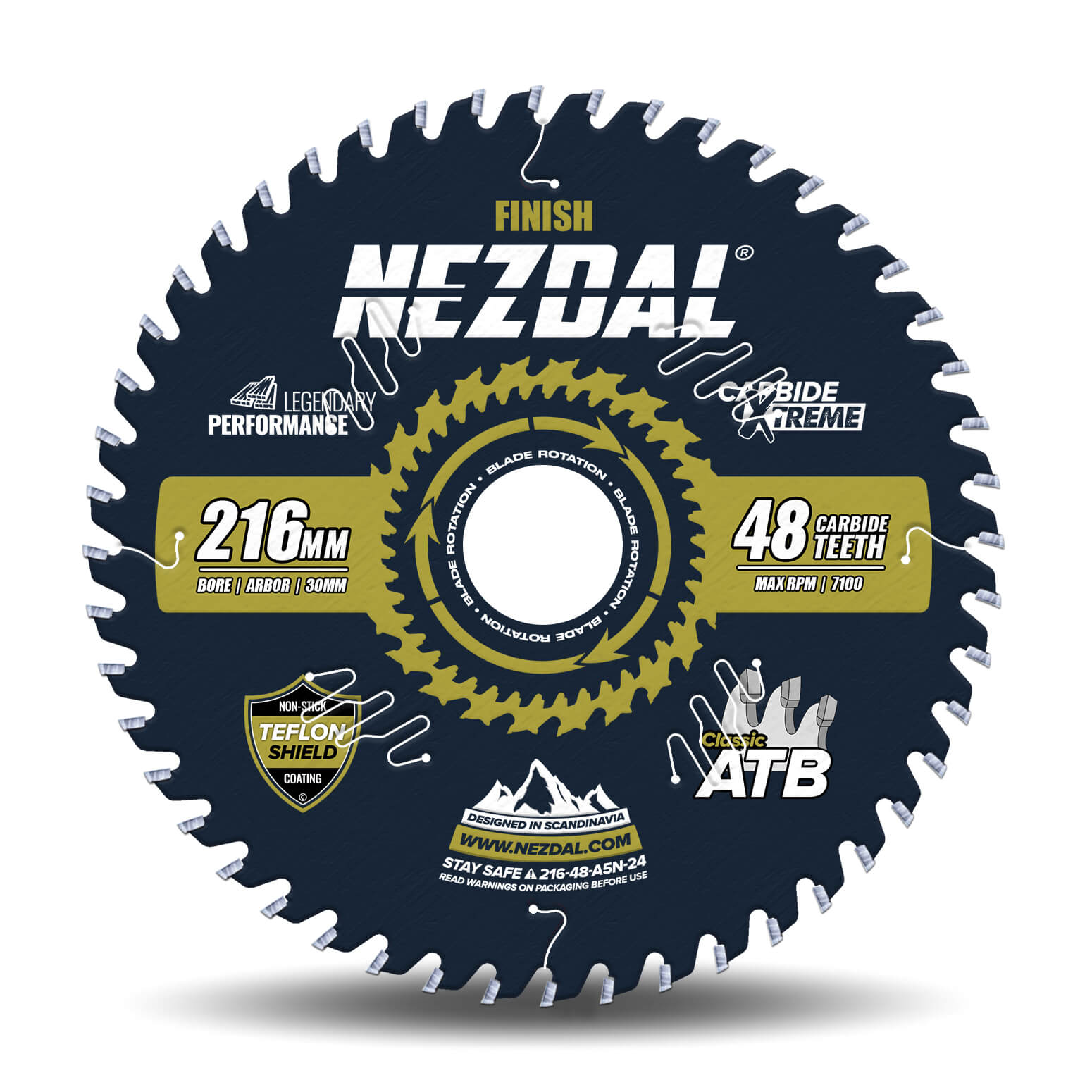 216mm | 48 Tänder | Allround/Finish | Kap/gersåg