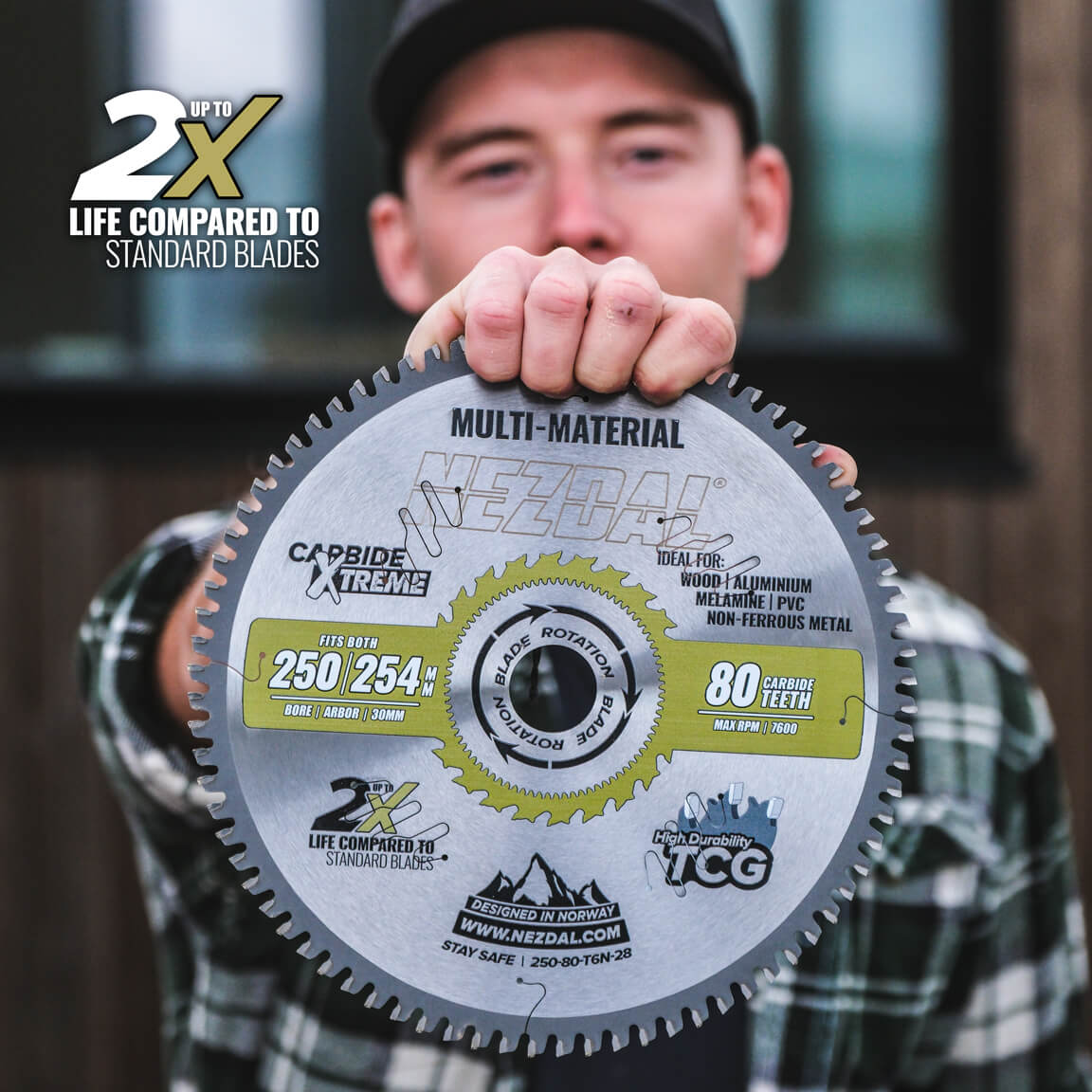 250mm | 80 Tänder | Multi-Material | Fin snittkvalitet | Sågklinga