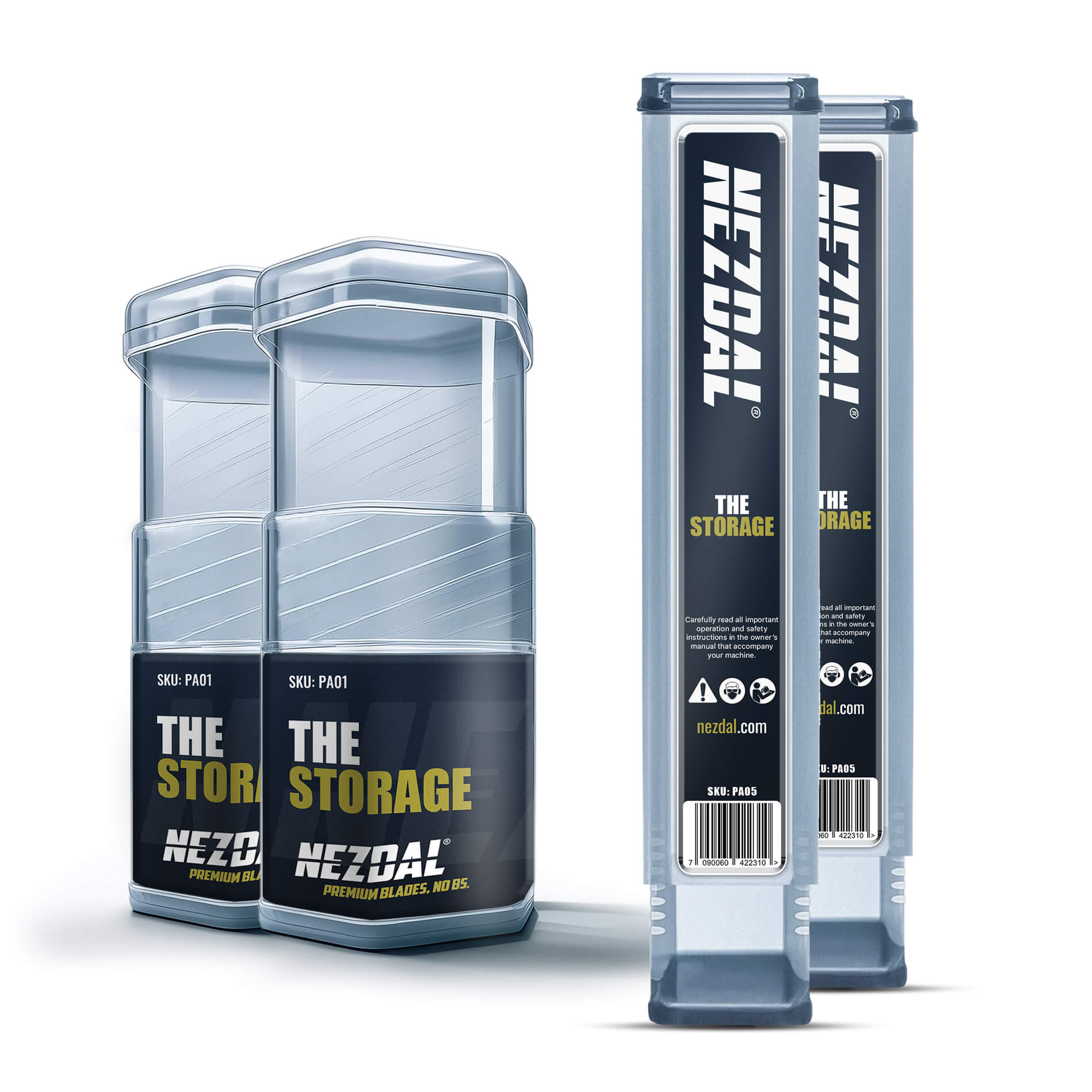 Förvaringslådor | För Multisågblad, Tigersågblad, Borr | 4 st