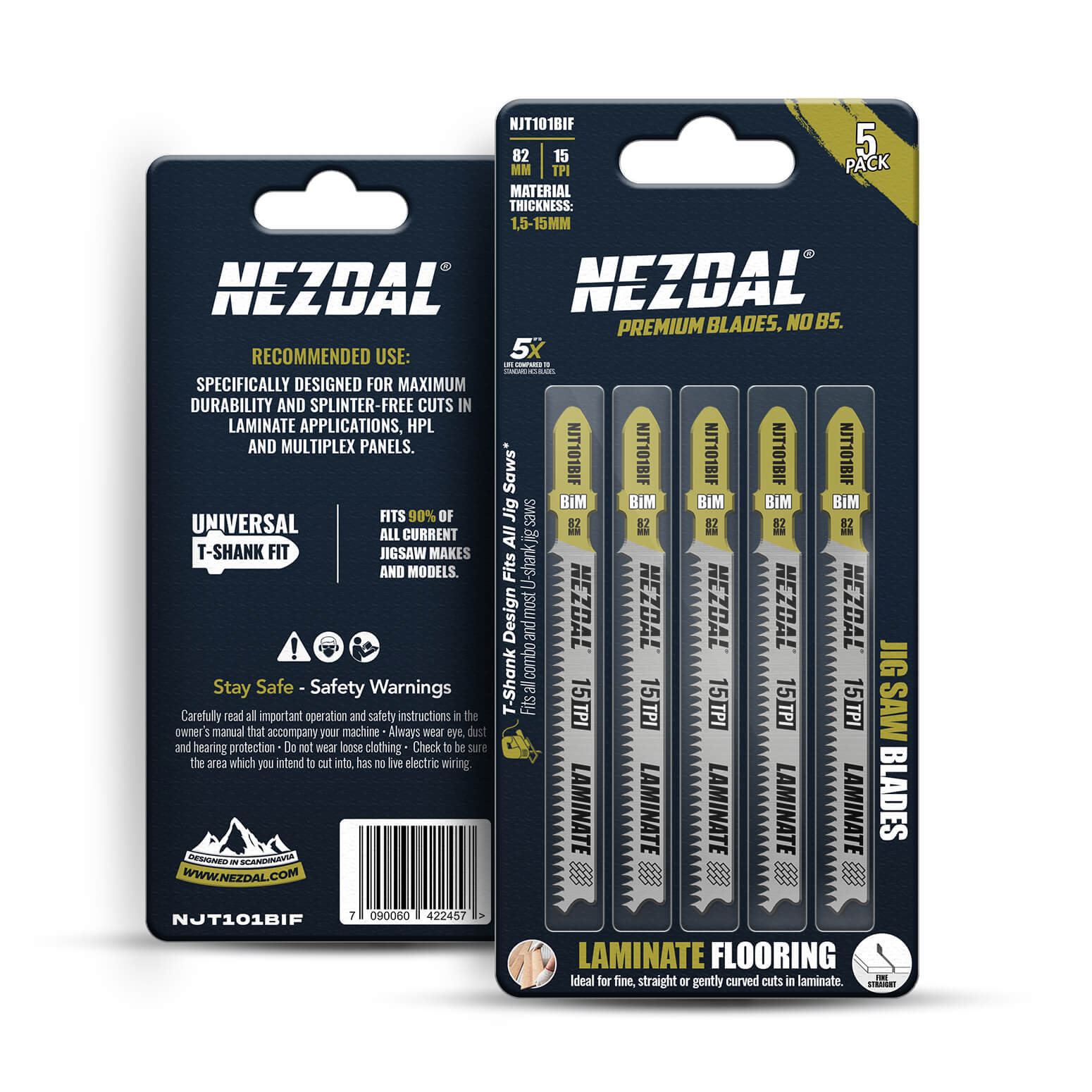 Laminatgolv | Rena ytor | 5X livslängd | Sticksågblad 5 st