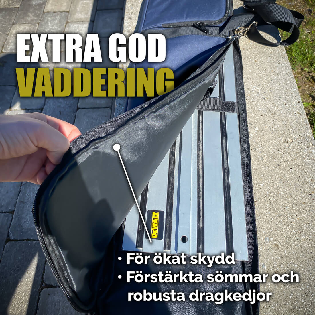 Förvaringsväskor | För 6 st sågklingor upp till 315 mm | 2 st styrskenor upp till 1600 mm