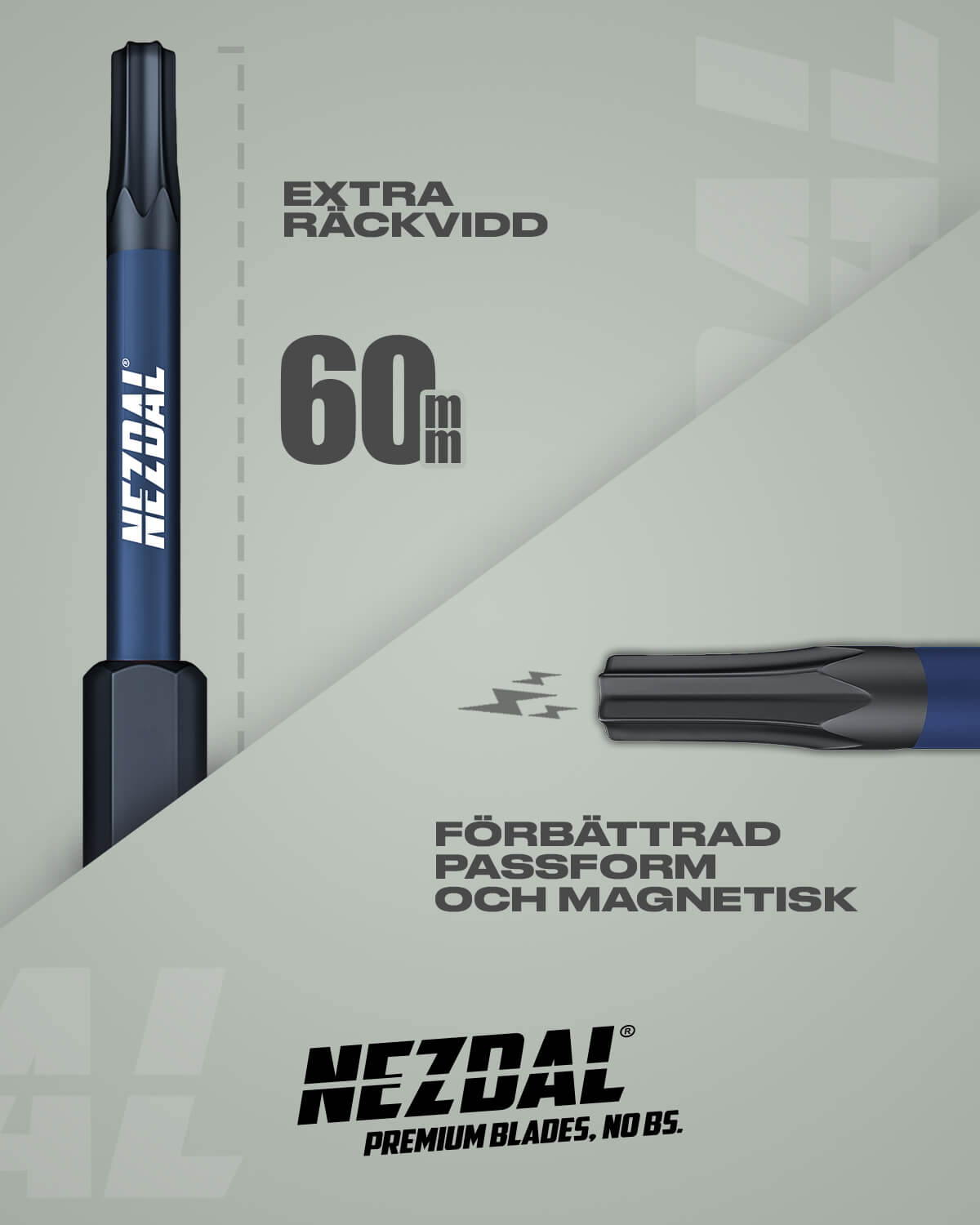 T20 | Bits | 60mm längd | Färgkodade | Exact passform | Magnetisk | För Slagskruvdragare & Borrskruvdragare | 5 st