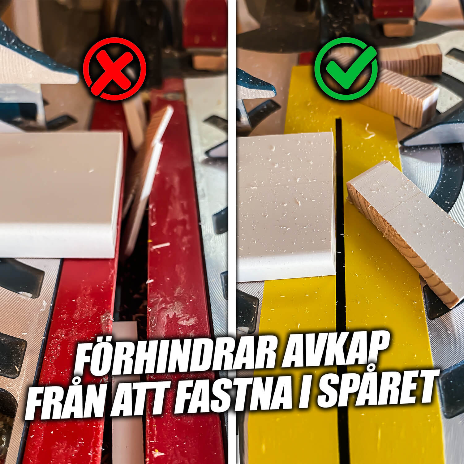 Finish Tape för Kap/gersåg | Ökad precision | Finare snittkvalitet | Minskad flisning | 5 st