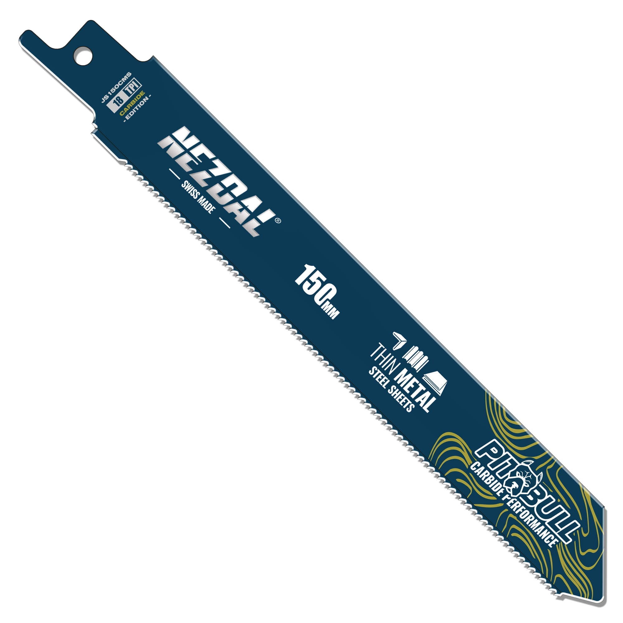 150 mm tigersågblad för tunn metall, plåt