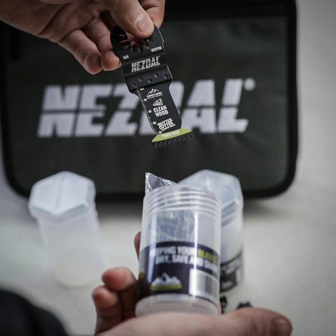 Förvaringslåda | För multisågblad | Upp till 45 mm breda