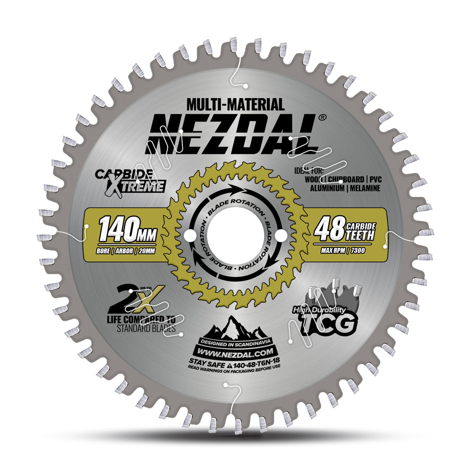 140mm saw blade with 48 teeth for multi-material