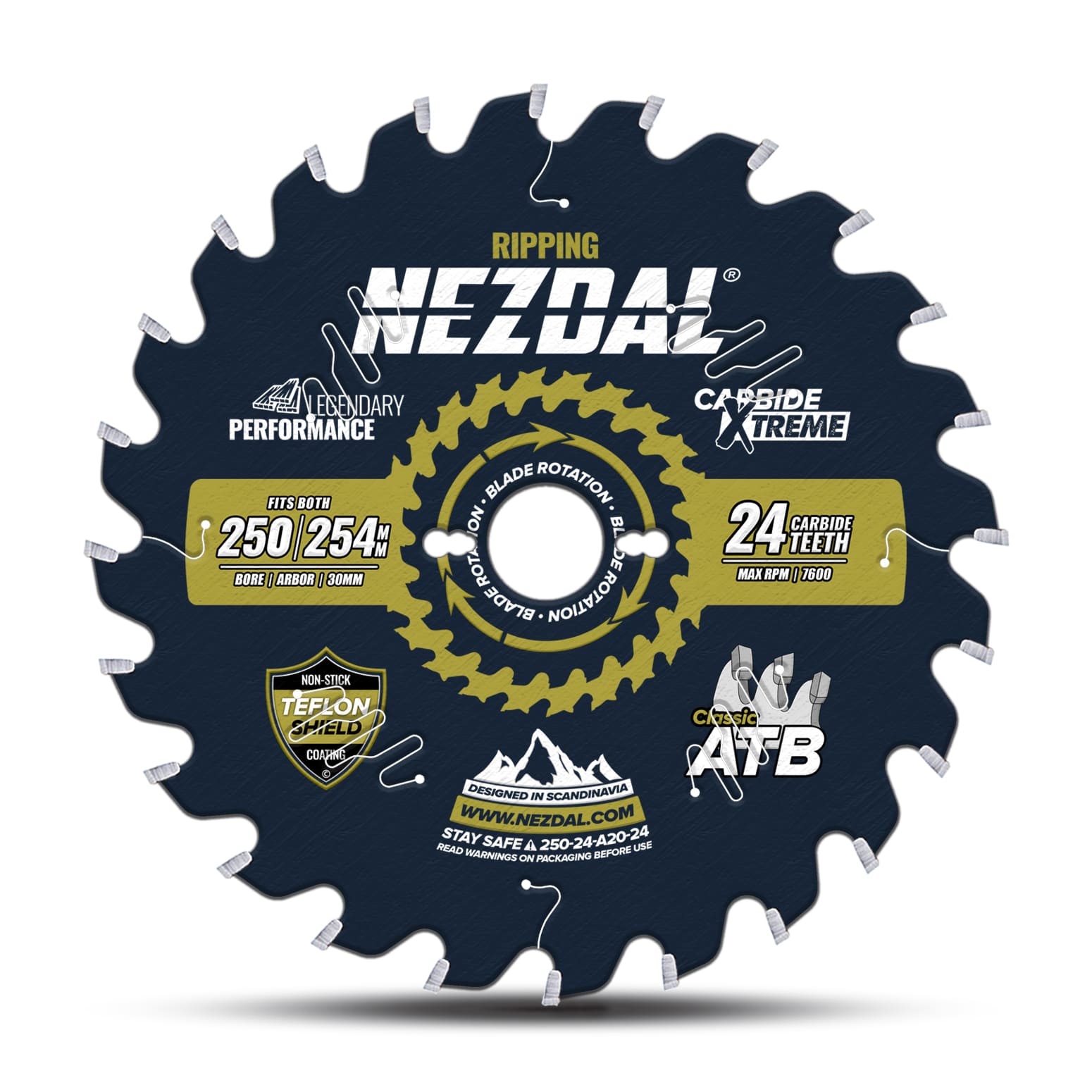 254mm ripping saw blade for wood applications