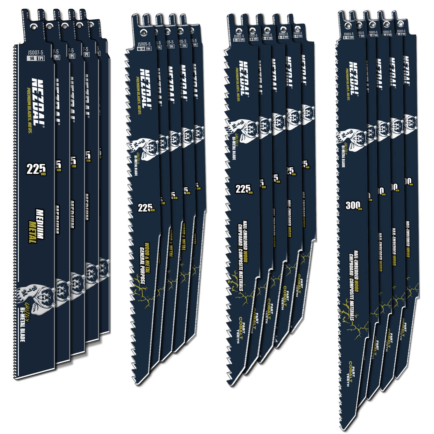 Snickarens Favoriter | Utvalda Bästsäljare | Tigersågblad | 20 st