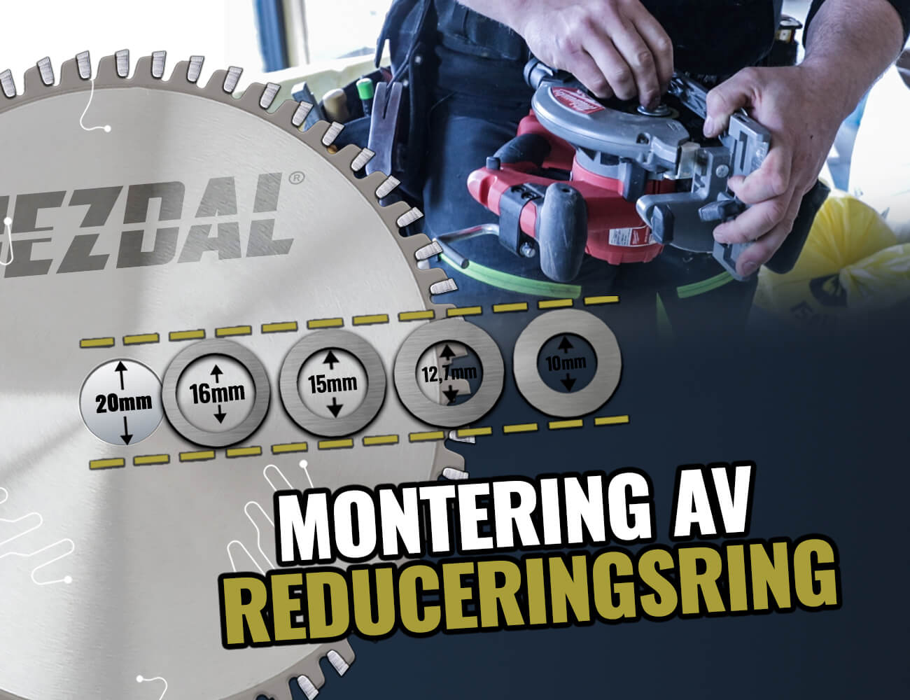 Montering av reduceringsring