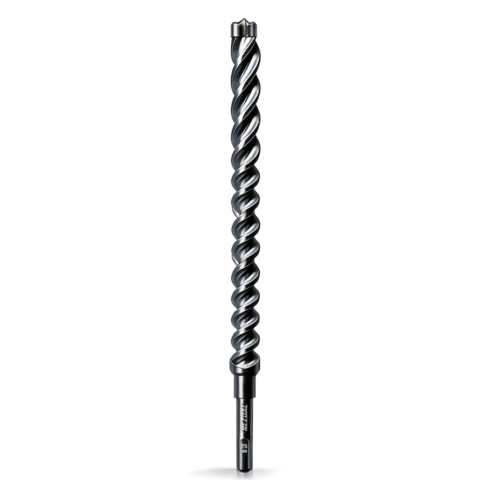 25x450mm – Robust SDS-plus hammarborr med extra längd för effektiv borrning i armerad betong, mur och sten.