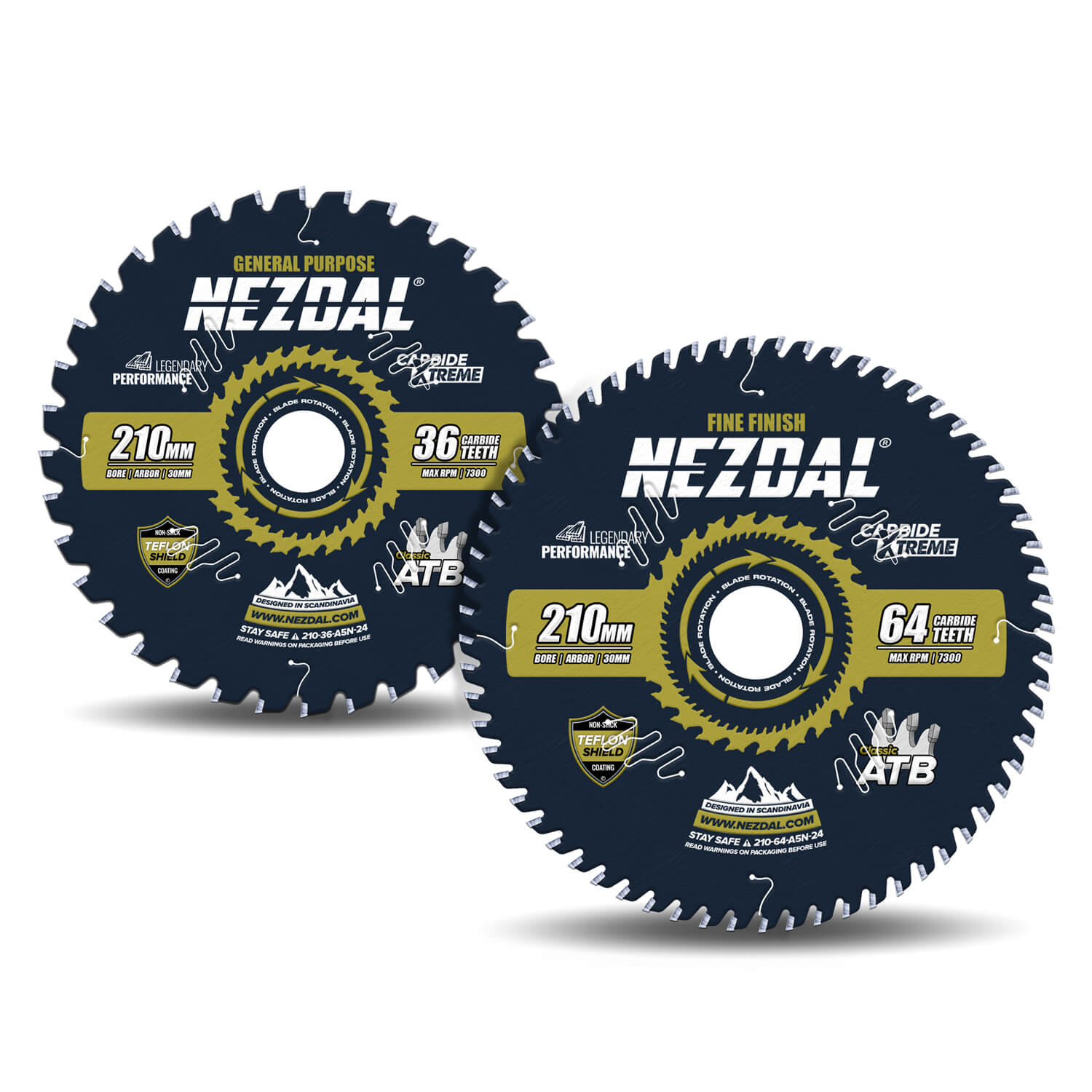 210mm Duo | 36, 64 Tänder | Blixtsnabb kapning, Allmän användning, Fin snittkvalitet | Kap/gersåg