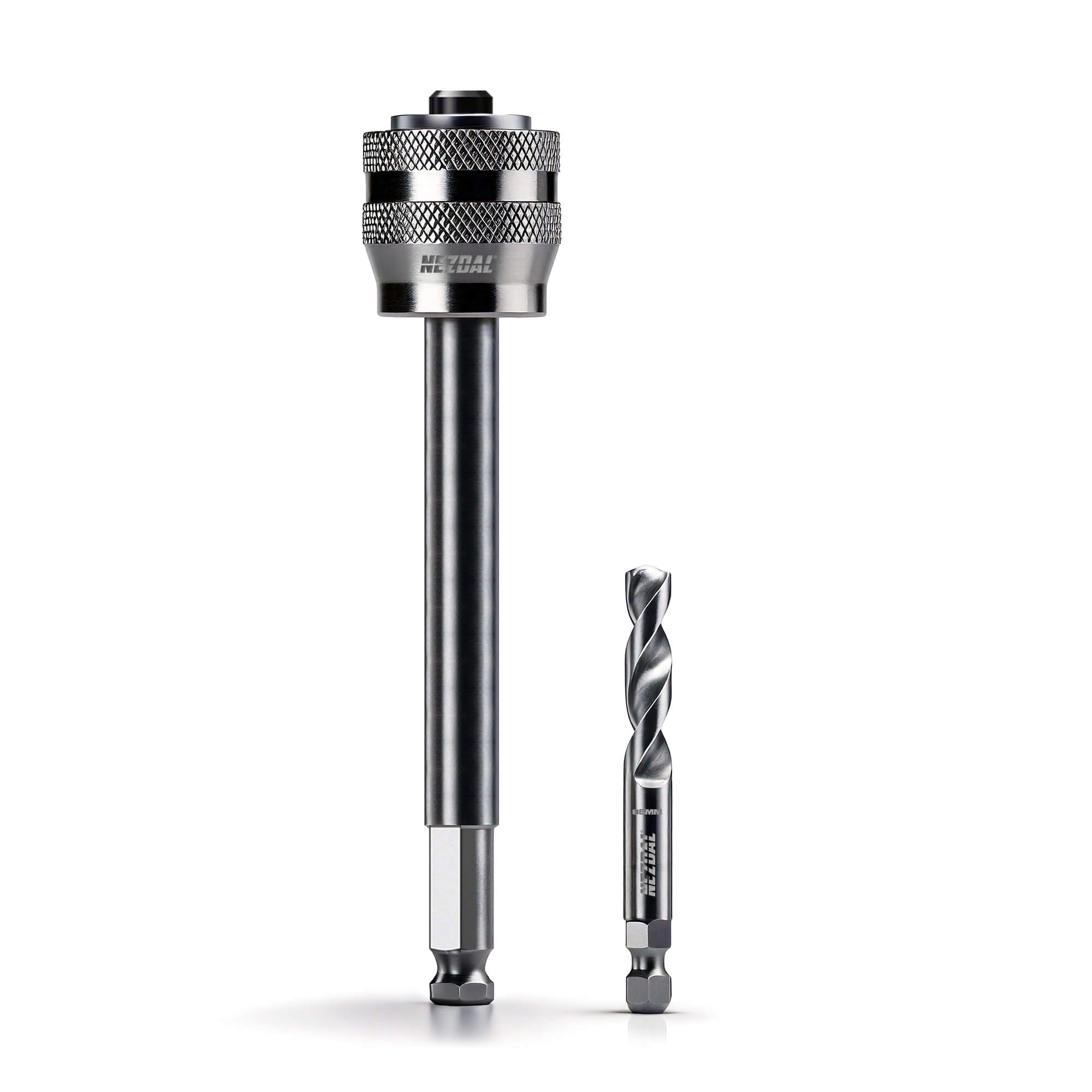 Adapterset | 300 mm förlängning inkl. 85 mm centrumborr | Rekommenderas för Grizzly BiM®-hålsågar