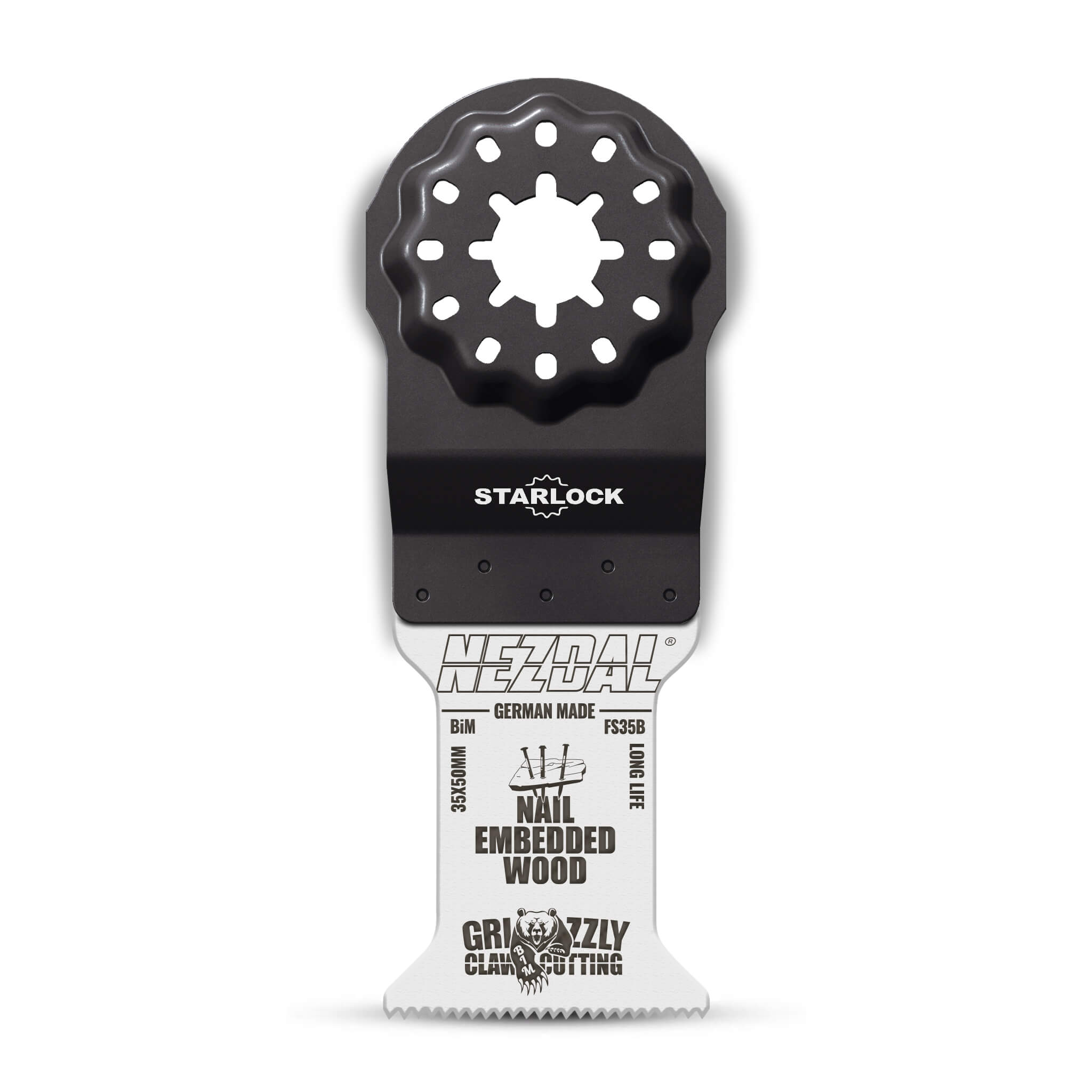 Starlock multikutterblad i 35x50mm av bi-metal for hög slitstyrka