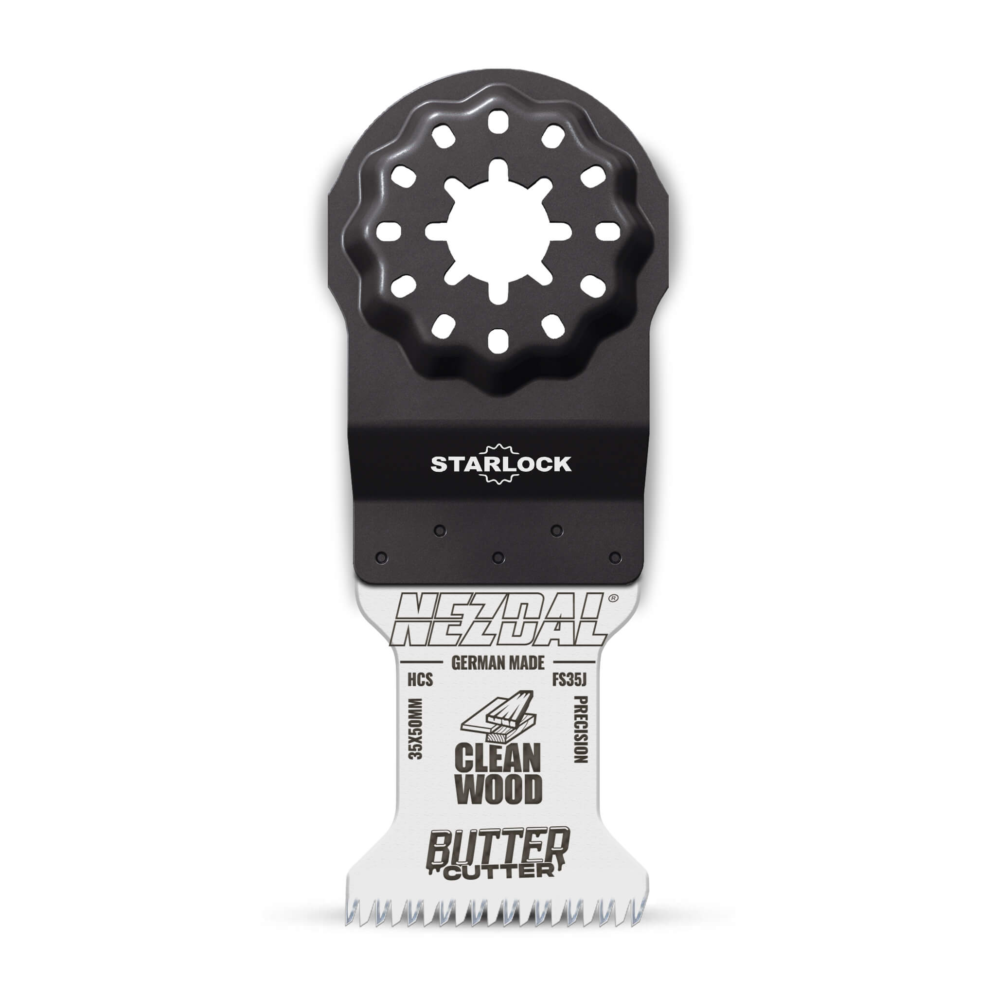 Starlock multisågblad 35x50mm med japanslipade tänder för exakt sågning i hårt och mjukt trä